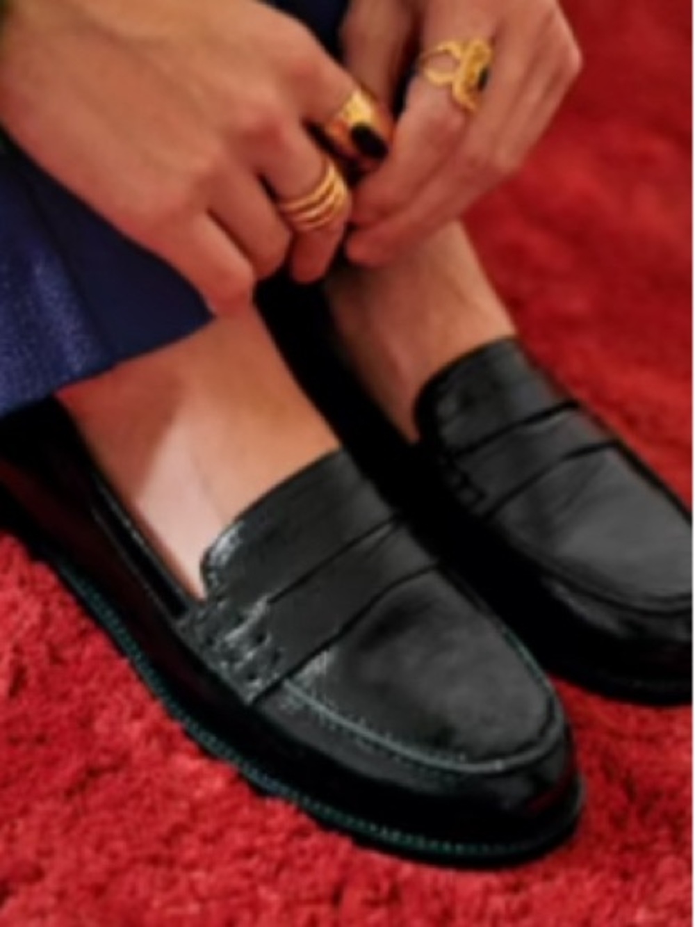 Sezane André Loafers Vernis Noir - Size 38